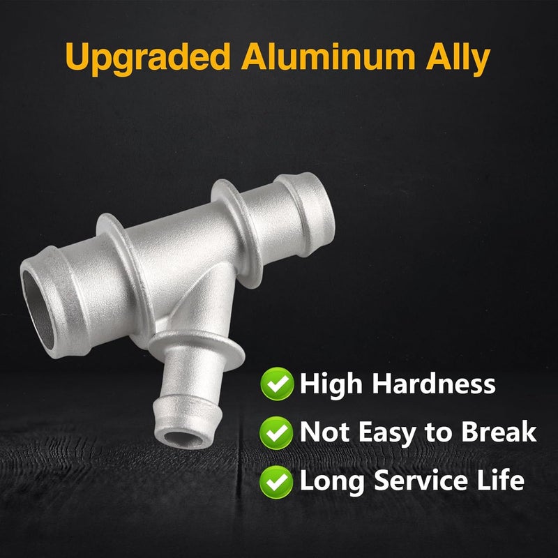 HIMARKLIF Aluminum Coolant Radiator Hose Y Junction Connector Compatible with Chevrolet Silverado Suburban Tahoe Avalance/GMC Sierra Yukon/Cadillac Escalade Replace#: 15834773 - Image 2